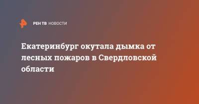 Екатеринбург окутала дымка от лесных пожаров в Свердловской области - ren.tv - Башкирия - Екатеринбург - Свердловская обл.