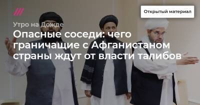 Опасные соседи: чего граничащие с Афганистаном страны ждут от власти талибов - tvrain.ru - Россия - Узбекистан - Афганистан