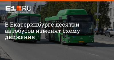 Артем Устюжанин - В Екатеринбурге десятки автобусов изменят схему движения - e1.ru - Екатеринбург