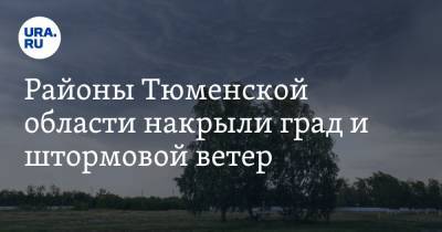 Районы Тюменской области накрыли град и штормовой ветер. Видео - ura.news - Тюмень - Тюменская обл. - район Тюменский