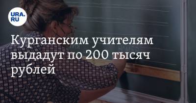 Курганским учителям выдадут по 200 тысяч рублей - ura.news - Курганская обл. - Шадринск