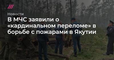 В МЧС заявили о «кардинальном переломе» в борьбе с пожарами в Якутии - tvrain.ru - Москва - Московская обл. - респ. Саха
