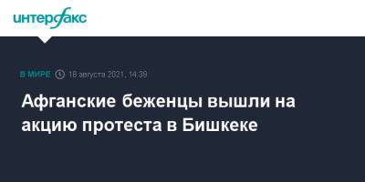 Афганские беженцы вышли на акцию протеста в Бишкеке - interfax.ru - Москва - США - Киргизия - Бишкек - Канада - Афганистан