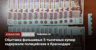 Сбытчика фальшивых 5-тысячных купюр задержали полицейские в Краснодаре - kubnews.ru - Краснодарский край - Краснодар - район Красноармейский