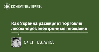 Как Украина расширяет торговлю лесом через электронные площадки - epravda.com.ua - Украина