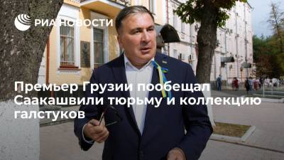Михаил Саакашвили - Ираклий Гарибашвили - Премьер Грузии Гарибашвили: для Саакашвили готовятся тюрьма и коллекция галстуков - ria.ru - Грузия - Тбилиси