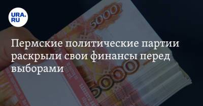 Пермские политические партии раскрыли свои финансы перед выборами - ura.news - Россия - Пермь - Пермский край