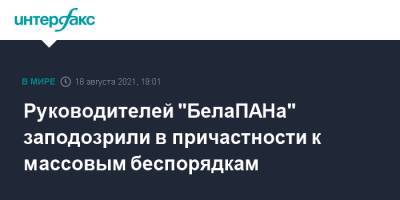 Ирина Левшина - Руководителей "БелаПАНа" заподозрили в причастности к массовым беспорядкам - interfax.ru - Москва - Белоруссия - Следственный Комитет
