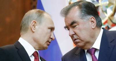 Владимир Путин - Эмомали Рахмон - Президенты России и Таджикистана обсудили ситуацию в Афганистане - dialog.tj - Россия - Таджикистан - Афганистан