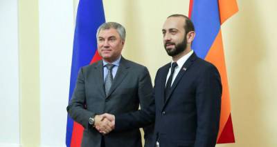 Никол Пашинян - Вячеслав Володин - Арарат Мирзоян - Вячеслав Володин поздравил Арарата Мирзояна с назначением на пост главы МИД Армении - ru.armeniasputnik.am - Россия - Армения