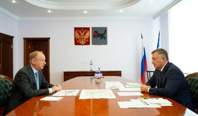 Владимир Путин - Игорь Кобзев - Николай Патрушев - Игорь Кобзев обсудил с Николаем Патрушевым перенос иркутского аэропорта - newizv.ru - Россия - Иркутская обл.