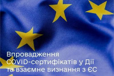 ЄС визнав українські COVID-сертифікати в «Дії» - itc.ua - Украина - Европа