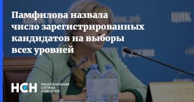 Элла Памфилова - Памфилова назвала число зарегистрированных кандидатов на выборы всех уровней - nsn.fm - Россия
