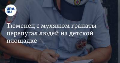 Тюменец с муляжом гранаты перепугал людей на детской площадке - ura.news - Тюмень