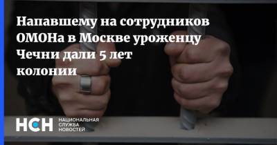 Напавшему на сотрудников ОМОНа в Москве уроженцу Чечни дали 5 лет колонии - nsn.fm - Москва - Тверь - респ. Чечня - Псковская обл. - Нападение