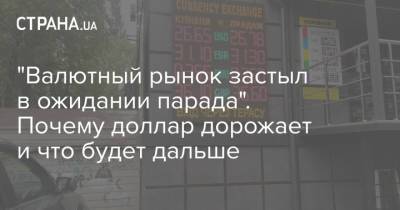 "Валютный рынок застыл в ожидании парада". Почему доллар дорожает и что будет дальше - strana.ua - Украина - Киев