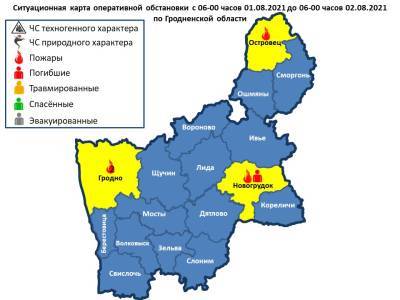 Горели 2 хозпостройки, баня и нежилой дом. За сутки в области произошли 4 пожара - grodnonews.by - Белоруссия - район Островецкий - район Гродненский