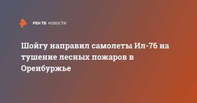 Сергей Шойгу - Шойгу направил самолеты Ил-76 на тушение лесных пожаров в Оренбуржье - ren.tv - Россия - Оренбург - Тверская обл. - Псковская обл. - Оренбургская обл.