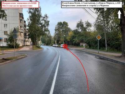 В Сыктывкаре пьяная девушка-водитель совершила 120-е нарушение ПДД, протаранив столб - komiinform.ru - Сыктывкар