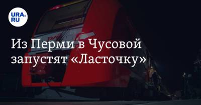 Дмитрий Махонин - Из Перми в Чусовой запустят «Ласточку» - ura.news - Пермь - Пермский край