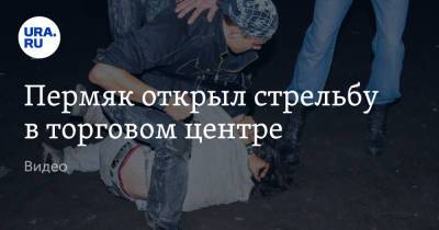 Пермяк открыл стрельбу в торговом центре. Видео - ura.news - Пермский край