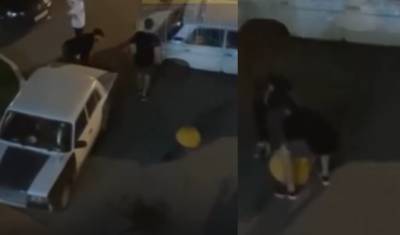 В Тюмени молодые люди утащили бетонные полусферы с парковки. Горожане в недоумении - nashgorod.ru - Тюмень