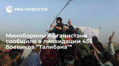 Минобороны Афганистана: военные ликвидировали 455 боевиков "Талибана"* за сутки - ria.ru - Москва - Россия - США - Афганистан - Талибан