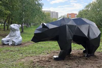В Кургане в ЦПКиО установили полигональные фигуры - znak.com