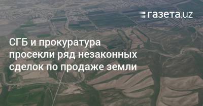 СГБ и прокуратура просекли ряд незаконных сделок по продаже земли - gazeta.uz - Узбекистан - Ферганская обл.