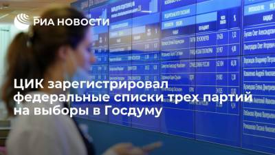 Борис Титов - Виктория Дайнеко - ЦИК зарегистрировал федеральные списки "Партии пенсионеров", "Партии Роста" и "Зеленой альтернативы" - ria.ru - Москва - Россия - Томск