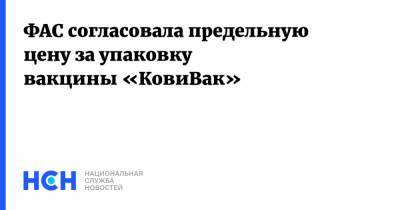 Александр Чепурнов - ФАС согласовала предельную цену за упаковку вакцины «КовиВак» - nsn.fm - Россия