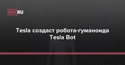 Илон Маск - Tesla создаст робота-гуманоида Tesla Bot - rb.ru - США