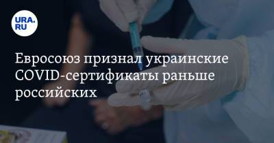 Евросоюз признал украинские COVID-сертификаты раньше российских - ura.news - Украина - Турция - Македония