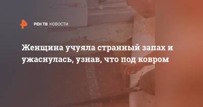 Женщина учуяла странный запах и ужаснулась, узнав, что под ковром - ren.tv