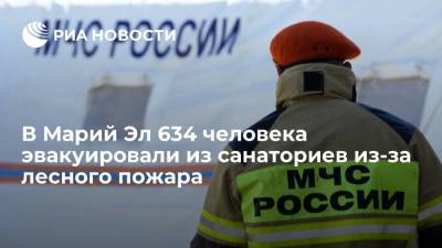 Более 630 человек эвакуировали из санаториев Марий Эл из-за лесного пожара - ria.ru - Москва - Россия - Нижний Новгород - респ. Марий Эл - район Медведевский
