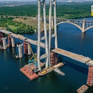 В Запорожье вантовый мост станет самым высоким в Украине. Фото - reporter-ua.com - Украина - Запорожье - Строительство