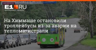 Артем Устюжанин - На Химмаше остановили троллейбусы из-за аварии на тепломагистрали - e1.ru - Екатеринбург
