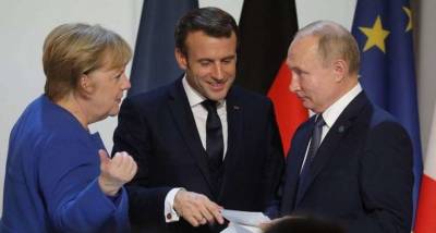 Владимир Путин - Алексей Навальный - Ангела Меркель - Эммануэль Макрон - Макрон перед визитом Меркель позвонил Путину - lenta.ua - Москва - Россия - Украина - Германия - Франция - Афганистан - Нагорный Карабах