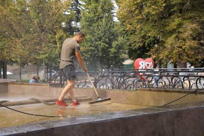 В Туле отключили фонтан у Драмтеатра - tula.mk.ru - Тула