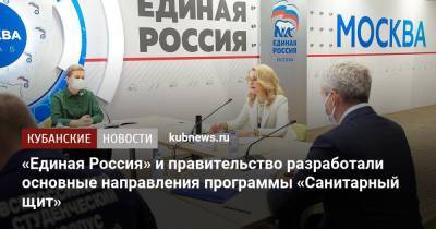 Андрей Турчак - «Единая Россия» и правительство разработали основные направления программы «Санитарный щит» - kubnews.ru - Россия