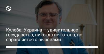 Дмитрий Кулеба - Кулеба: Украина – удивительное государство, никогда не готова, но справляется с вызовами - liga.net - Украина