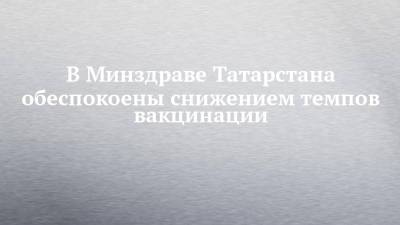Владимир Жаворонков - В Минздраве Татарстана обеспокоены снижением темпов вакцинации - chelny-izvest.ru - респ. Татарстан