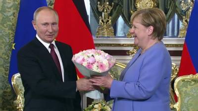 Владимир Путин - Ангела Меркель - В Кремле проходят переговоры Владимира Путина и Ангелы Меркель - 1tv.ru - Москва - Россия - Германия