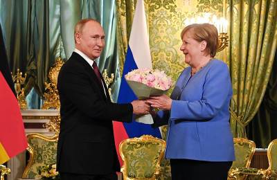 Сергей Лавров - Ангела Меркель - Путин на переговорах с Меркель сообщил о росте торговли с Германией - tvc.ru - Москва - Россия - Германия