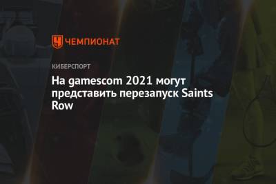 На gamescom 2021 могут представить перезапуск Saints Row - championat.com