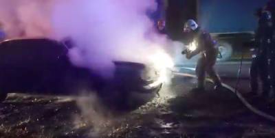 На въезде в Тверь сгорела заглохшая на дороге «Волга» - afanasy.biz - Тверь
