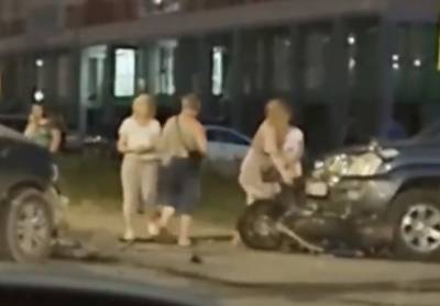 Появилось видео с места ДТП с мотоциклистом на улице Большой в Рязани - 7info.ru - Рязань