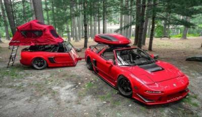Удивительного Acura NSX с палаткой теперь имеет подходящий трейлер - skuke.net - Интересно