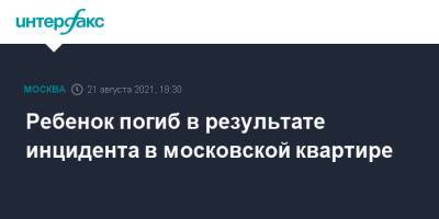Людмила Нефедова - Ребенок погиб в результате инцидента в московской квартире - interfax.ru - Москва