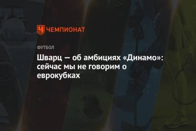 Константин Тюкавин - Сандро Шварц - Шварц — об амбициях «Динамо»: сейчас мы не говорим о еврокубках - championat.com - Москва - Екатеринбург